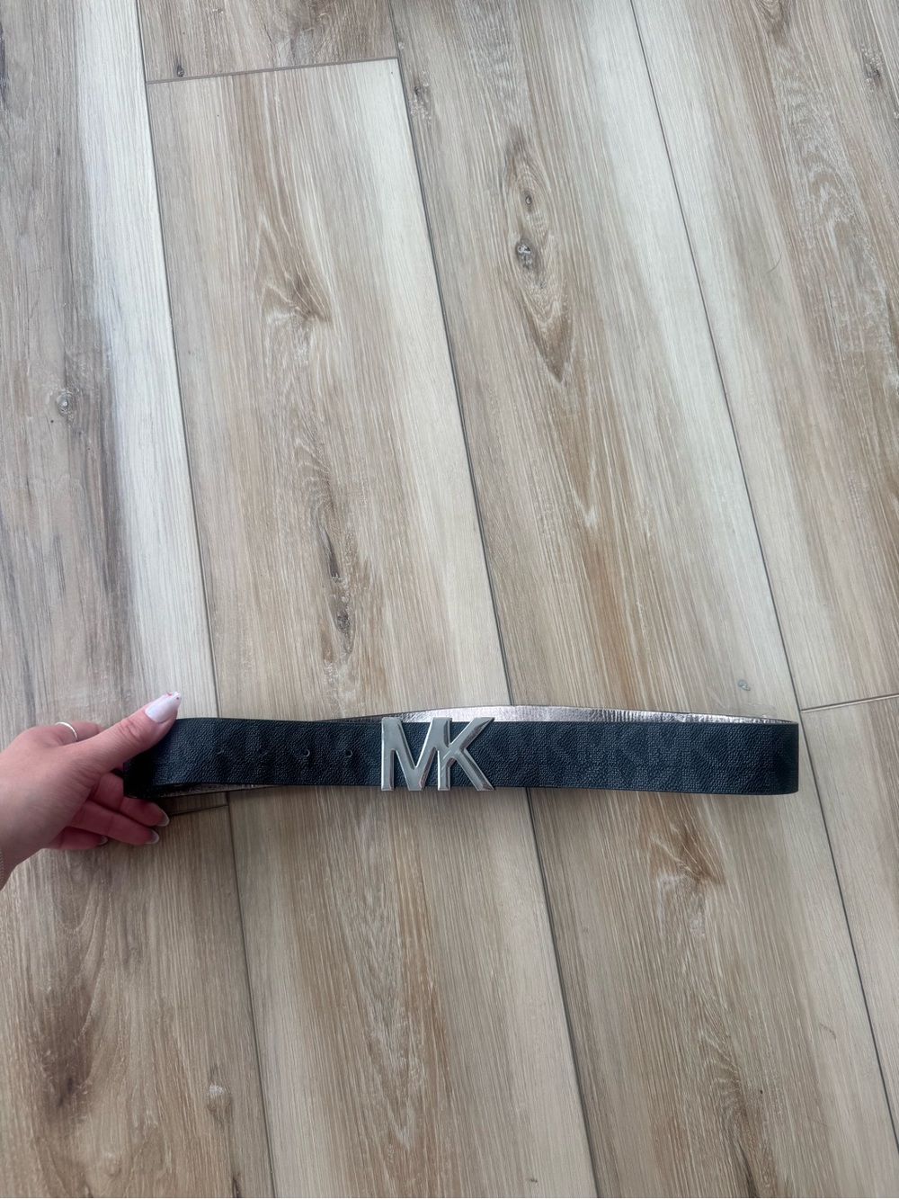 Michael Kors Black Logo Belt